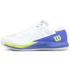 Image de WILSON Chaussures de tennis pour homme, Blanc Amparo Blue Safety Yellow, 42 EU