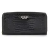 Image de GUESS Laurel SLG Around Portefeuille à fermeture Éclair large Noir Taille L, Noir