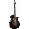 Image de Takamine EF-450C-TT Thermal Top Black Burst elektrisch-akoestische westerngitaar met koffer