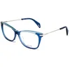 Image de Police VPL506E530955 Lunettes de Soleil, Shiny Transp.Blue, 53/14/140 Femme