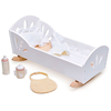 Image de Accessoires de Poupée Lit bébé berceau en bois Petit cygne Tender Le TL4608106