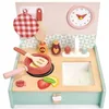 Image de Jouet dînette en bois Kitchenette pliante Tender Leaf Toys® - Jouets TL4608201