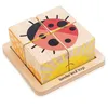 Image de Jouet en bois Puzzle 4 cubes Tender Leaf Toys® TL4608452