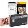 Image de KODAK Mini 2 Retro   Imprimante Photo Mobile pour Smartphone (iPhone & Android), 5,4 x 8,6 cm, Imprimante Bluetooth, Portable + 68 Photos   Noir