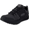 Image de Skechers Escape Plan Homme Baskets Bas, Noir Leather Mesh Trim, 40 EU