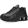 Image de Nike Shox R4, Chaussures d'Athlétisme Femme, Multicolore Black Black Black Max Orange 000, 36.5 EU