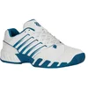 Image de K-Swiss Homme Bigshot Light 4 Chaussure de Tennis, EU, Blanc Brillant Bleu Céleste Bleu Plongée, 40 EU