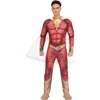 Image de amscan- Costume Shazam pour Homme (Taille M) -1 pièce, 9906142, Rouge, Medium 40-42"