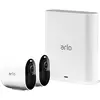 Image de Arlo Pro 3 Camera Surveillance WiFi Exterieure Sans Fil, Pack De 2 Caméras, 2K HDR, 160° Vision Nocturne, Sirène, Détection De Mouvement, Audio Bidirectionnel, Inclus 90 Jrs Arlo Secure, Blanc