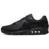 Image de NIKE Baskets Air Max 90 pour homme, Noir Noir Blanc, 45 EU