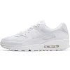 Image de Nike Air Max 90 litres (GS), Low-Top Femme, White White White Wolf Grey, 40 EU