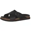 Image de Timberland Homme Amalfi Vibes Cross Slide Sandales, Noir Black Leather, 44 EU, Noir Black Leather, 44 EU