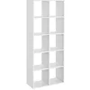 Image de VASAGLE CUSTOS Collection - Bibliothèque, Étagère sur 3 Niveaux, Meuble de Rangement Ouvert, Étagère, pour Salon, Bureau, Salle à Manger, Blanc Nuage LBC168T14V2