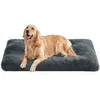 Image de Feandrea Panier pour Chien, Canapé, Lit pour Animaux, 122 x 74 cm, Rembourrage Moelleux, Lavable, Coussin pour Chien, Gris Foncé PGW204G02