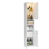 Image de VASAGLE Armoire de salle de bain avec éclairage - Hauteur : 30 cm