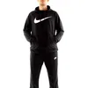 Image de Nike Men's Hooded Long Sleeve Top M Nk Df Hdie Po Swsh, Black/White, CZ2425-010, M