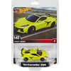 Image de Hot Wheels Corvette Z06, Voiture De Collection Premium Réplique Échelle 1/43 avec Pneus Real Riders, Carrosserie Et Châssis Metal, À Collectionner, Jusqu'À 20 Éléménts Inclus, Jouet Adulte, HMD48