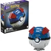 Image de MEGA Pokémon Figurine Action Pokéball Géante 12 cm, Jeu De Briques De Construction pour Enfants Et Adultes, Modèle Pokémon À Collectionner avec 299 Pièces, Jouet pour Enfant de 10 Ans et Plus, HMW04