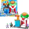 Image de IMAGINEXT DC Super Friends Batman - Maison Joker avec figurines qui changent de couleur dans l'eau chaude et glacée, pour enfants de 3 à 8 ans, HMX55