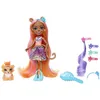 Image de Enchantimals Mini-Poupée Chevelure Gala Enchanté avec Figurine De Son Animal De Compagnie, avec Jupe Et Accessoires Amovibles, Jouet Enfant, Dès 3 Ans, HNV30