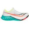Image de Chaussures Saucony Endorphin Pro 4 Blanc Bleu AW25, Taille 47 - EUR