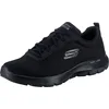 Image de Skechers Baskets Flex Advantage 4.0 Providence pour homme, Maille noire PU bordure noire, 44 EU