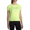 Image de T-shirt Brooks Sprint Free 2.0 jaune à manches courtes, Taille S