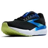 Image de Brooks Ghost 16 Baskets pour homme, Noir/jaune (Black Cobalt Neo Yellow), 44 EU
