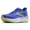Image de Brooks Baskets Glycérine GTS 22 pour femme, bleu Amparo, hyper Iris/jaune, taille 38,5 UE, Amparo Blue Hyper Iris Yellow, 38.5 EU