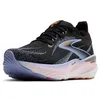 Image de BROOKS Glycerin GTS 22, Sneaker Femme, 40.5 EU, Black Blue Heron Orange, 40.5 EU