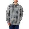 Image de Carhartt Chemise à manches longues en polaire doublée Snap Front pour homme, Gris, S