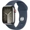Image de Montre connectée APPLE WATCH Serie 9 Cellular 41mm Acier/Argeny Bleu Orage S/M