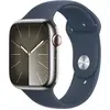 Image de Montre connectée APPLE WATCH Serie 9 Cellular 45mm Acier/Argent Bleu Orage S/M