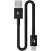 Image de Câble de charge BEATS tissé court USB-A vers USB-C  20 cm Noir