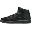 Image de NIKE Air Jordan 1 Mid Baskets en cuir pour homme, Noir , 47 EU