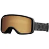 Image de Giro Sagen Lunettes de ski pour hommes, femmes et jeunes   Sangle à monogramme noir avec verres ambrés dorés/jaunes