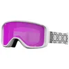 Image de Giro Sagen Lunettes de ski pour hommes, femmes et jeunes   Sangle à monogramme blanc avec verres ambre/rose/jaune