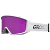 Image de Giro Index 2.0 Lunettes de ski   Lunettes de snowboard pour hommes, femmes et jeunes   White Stacked   Amber Pink