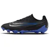 Image de NIKE Chaussures de football Phantom pour homme, Noir chromé Hyper Royal, 44.5 EU