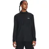 Image de Under Armour Haut en polaire sans couture avec fermeture éclair 1/4 pour homme, Noir/reflet, S