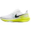 Image de Nike Air Zoom Structure 25 Chaussures de course pour homme, blanc, noir, cyber photo, bleu, 45 EU