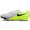 Image de Nike Phantom Gx II Academy Fg/Mg Chaussures de football pour homme Argenté métallisé/noir/volt, 43 EU, Argent Métallique Noir Volt, 44.5 EU