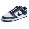 Image de NIKE Dunk Low Retro, Baskets pour homme, 47 EU, White Midnight Navy White, 47 EU