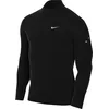 Image de Nike Stride Dri-Fit HV2180-010 Haut de course intermédiaire avec demi-fermeture éclair, pour homme, noir/argenté réfléchissant, taille 2XL
