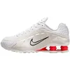 Image de Nike Shox R4 Baskets pour femme, White White Phantom Picante Red, 37.5 EU