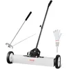 Image de VEVOR Balayeuse magnétique de 61 cm avec roues, capacité de 22,7 kg, avec outil de ramassage magnétique télescopique, poignée réglable, balai magnétique pour ramasser les clous et les vis, pour