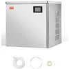 Image de VEVOR Tête de machine à glace commerciale en acier inoxydable 565 x 560 mm, autonettoyante et production de glace, machine à glaçons modulaire, tête uniquement, 204,1 kg/jour