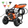 Image de VEVOR Nettoyeur haute pression à gaz, 3500 PSI 10 L/min, 2,6 GPM Nettoyeur haute pression à gaz avec pompe en aluminium, pistolet pulvérisateur et baguette d'extension, 5 buses, pour voitures