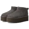 Image de UGG Bottes Classic Ultra MiniFashion à plateforme pour femme, charbon, 37 EU