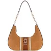 Image de GUESS Erenia Sac à bandoulière zippé, Cognac Multi, One Size, Erenia Sac à bandoulière zippé